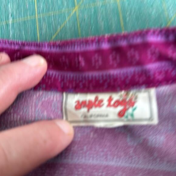 Ample Togs Pink V-Neck Women's Pullover Top Long Sleeves sz 2XL - Picture 3 of 5